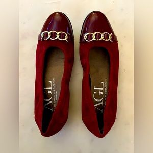 Beautiful deep red AGL flats.
